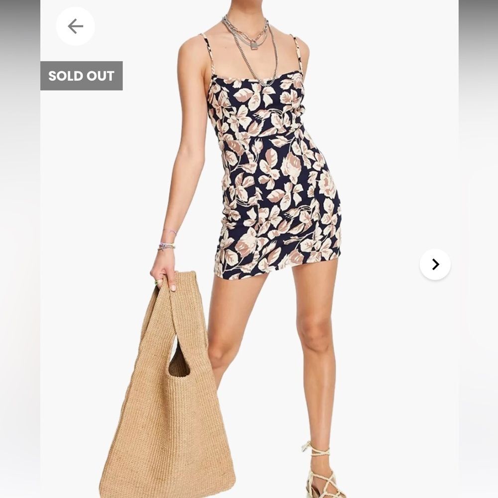 Free People Bring it Back floral mini dress